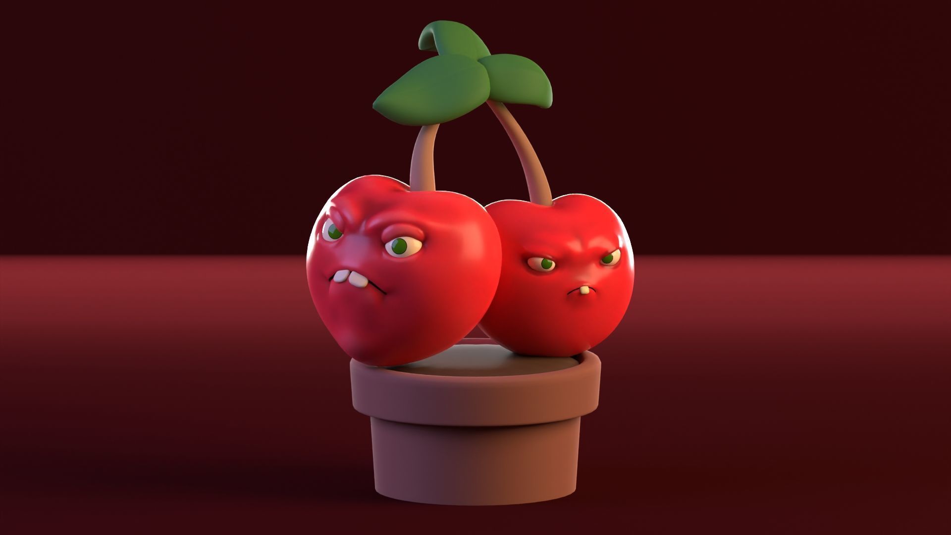 Plants vs Zombies Low-poly 3D model_5