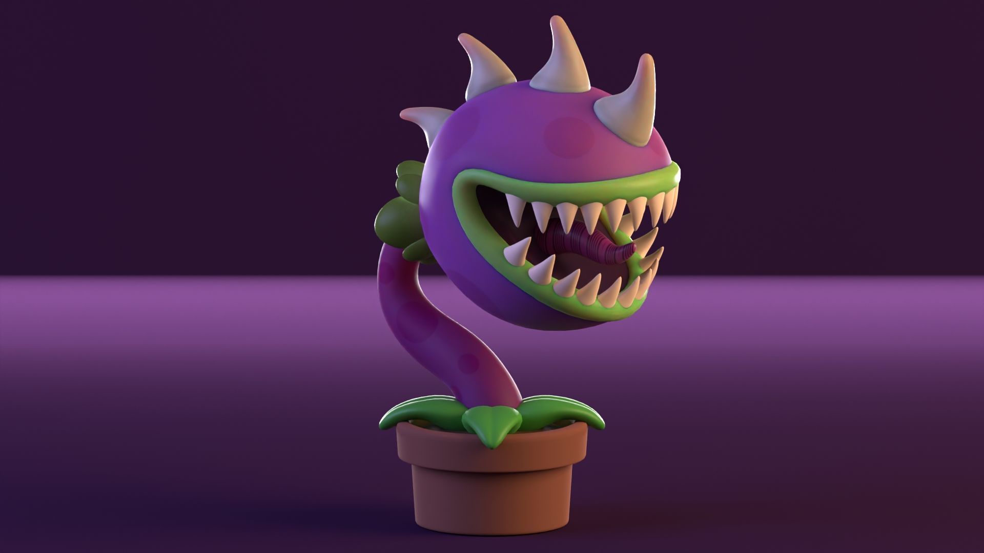 Plants vs Zombies Low-poly 3D model_6