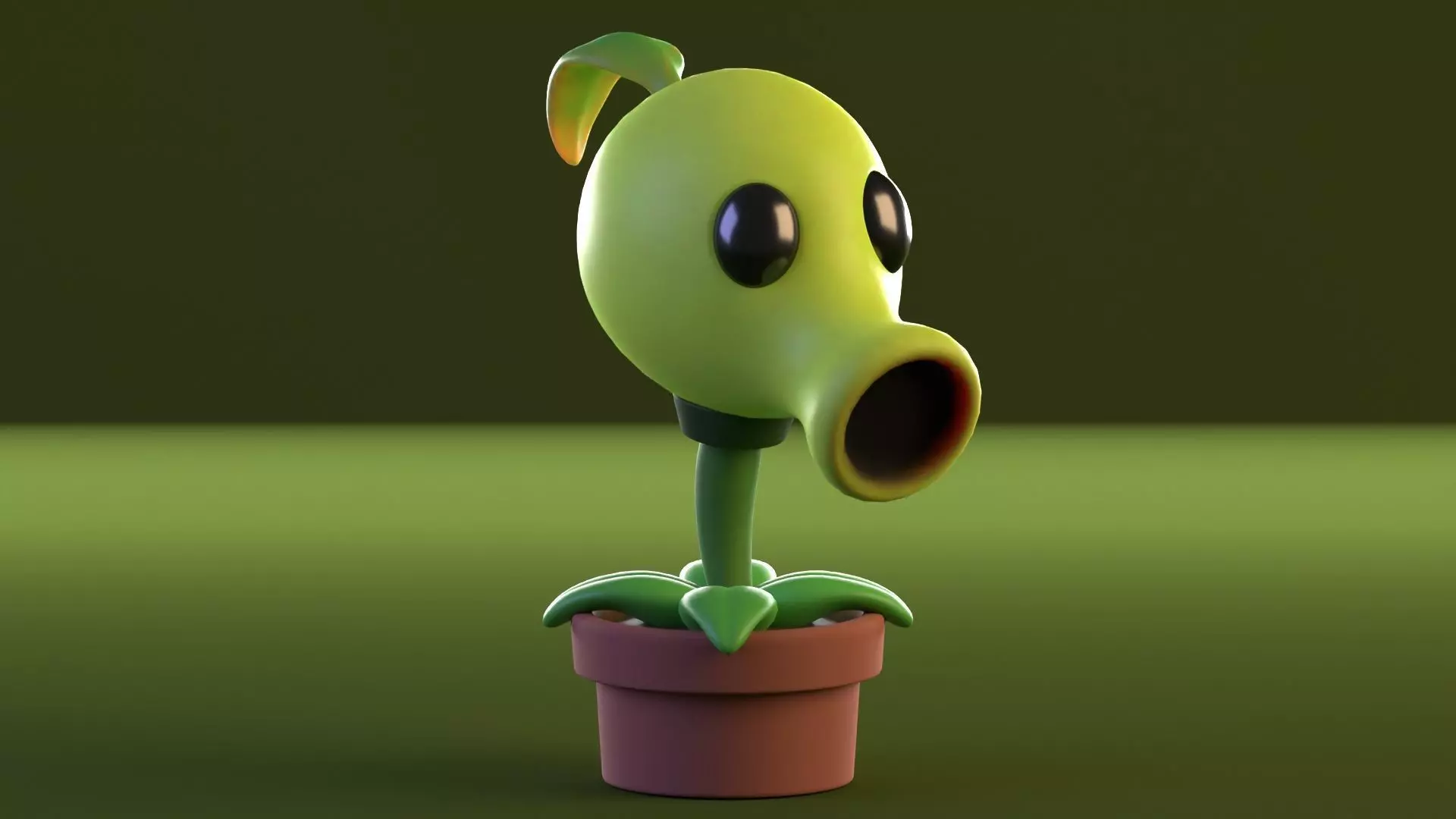 Plants vs Zombies Low-poly 3D model_0