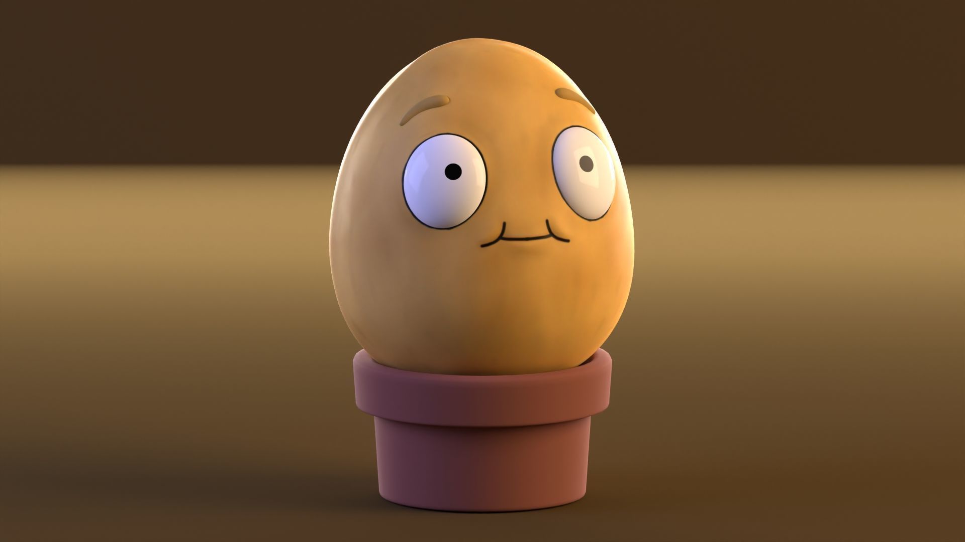 Plants vs Zombies Low-poly 3D model_4