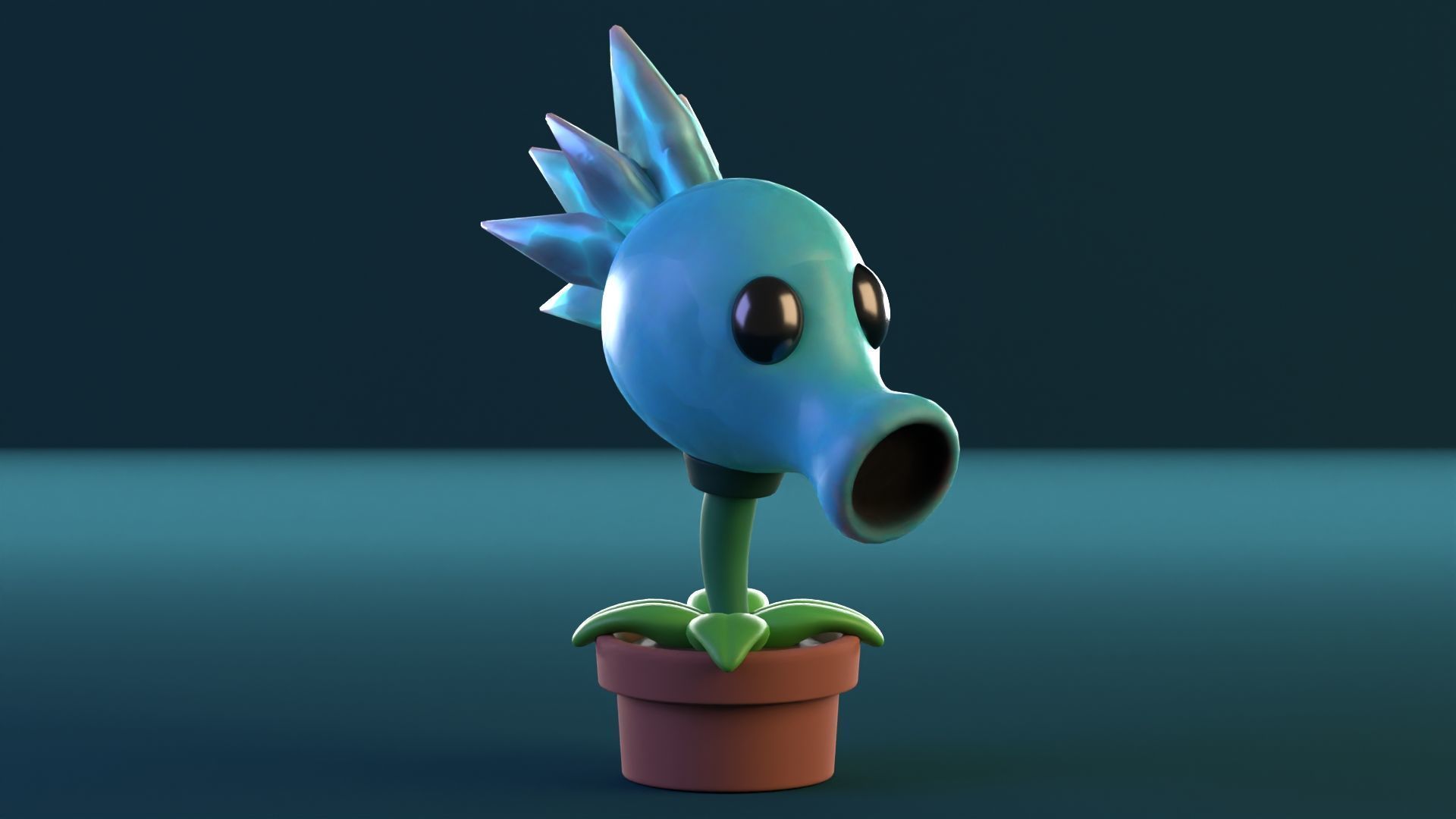 Plants vs Zombies Low-poly 3D model_7