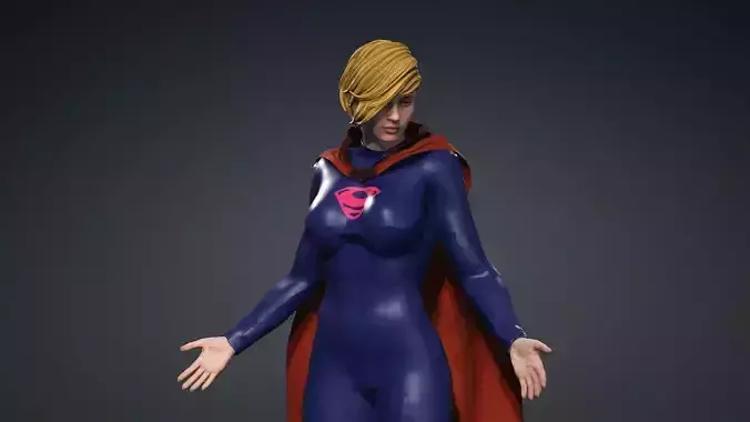 Super Girl From Elseworlds Low-poly 3D model