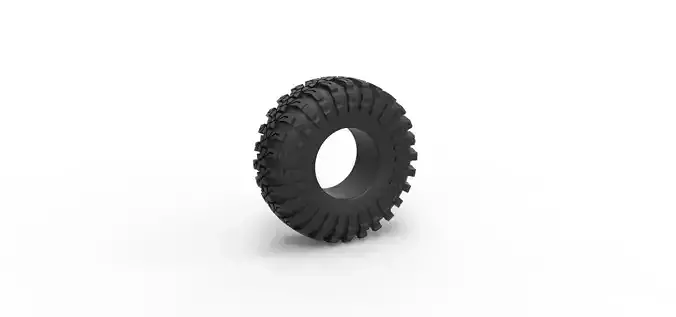 Offroad tire 135 Scale 1 to 25 3D print model