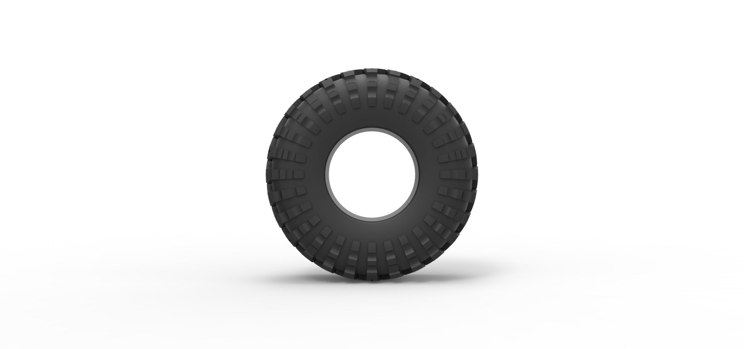 Offroad tire 135 Scale 1 to 25 3D print model_4