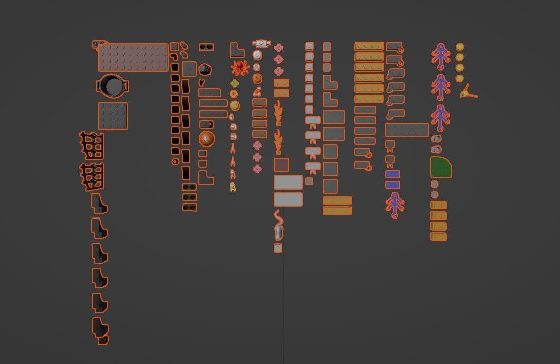 PixelBricks3D - Lego Scary Halloween Hangout 3D print model_3