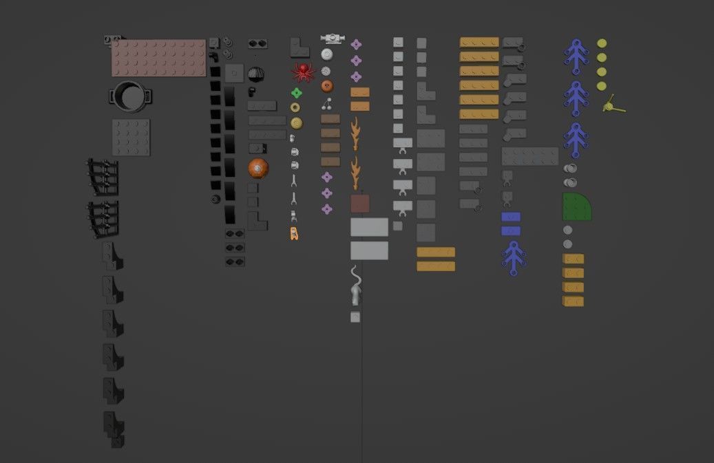 PixelBricks3D - Lego Scary Halloween Hangout 3D print model_2