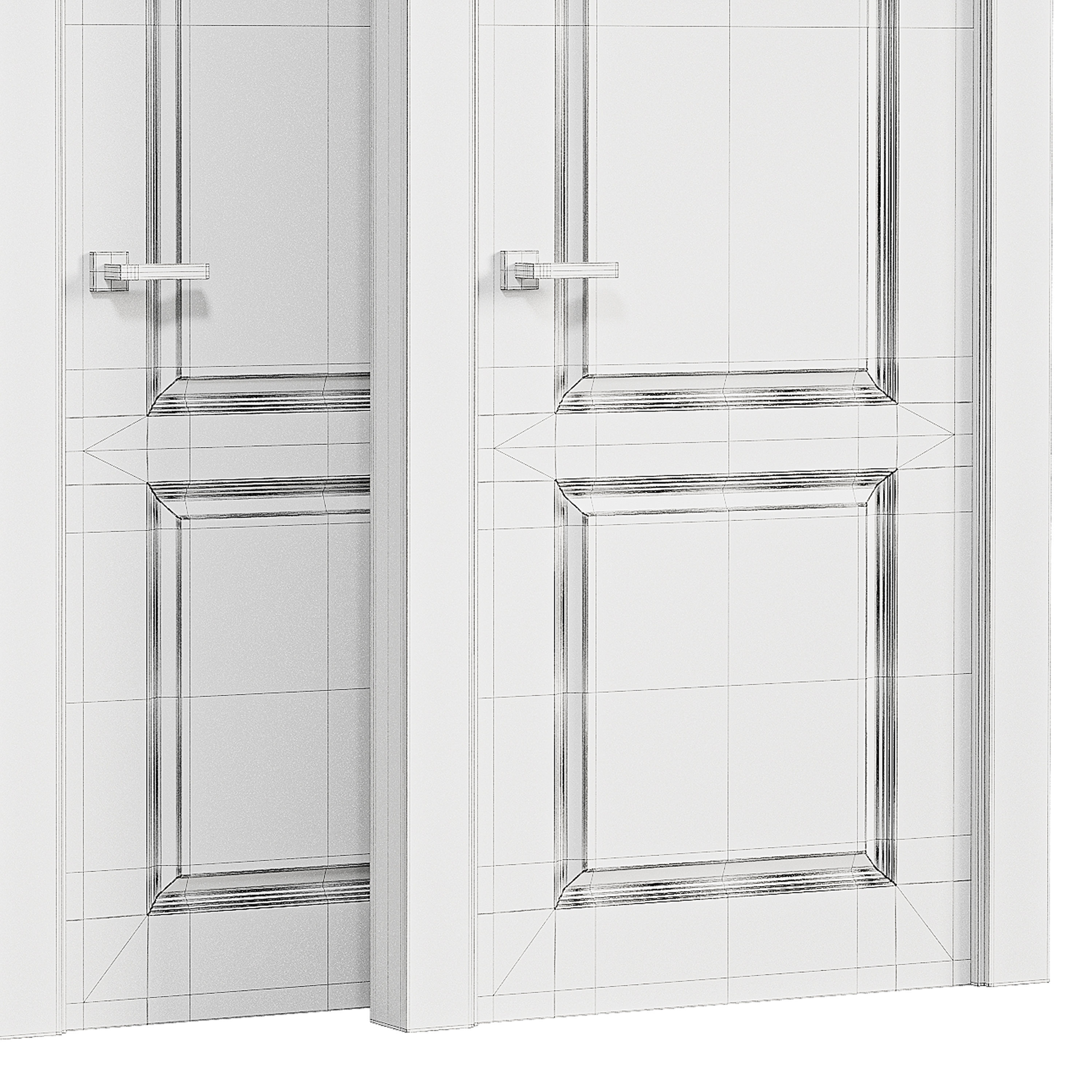 Modern interior door 17 3D model_14