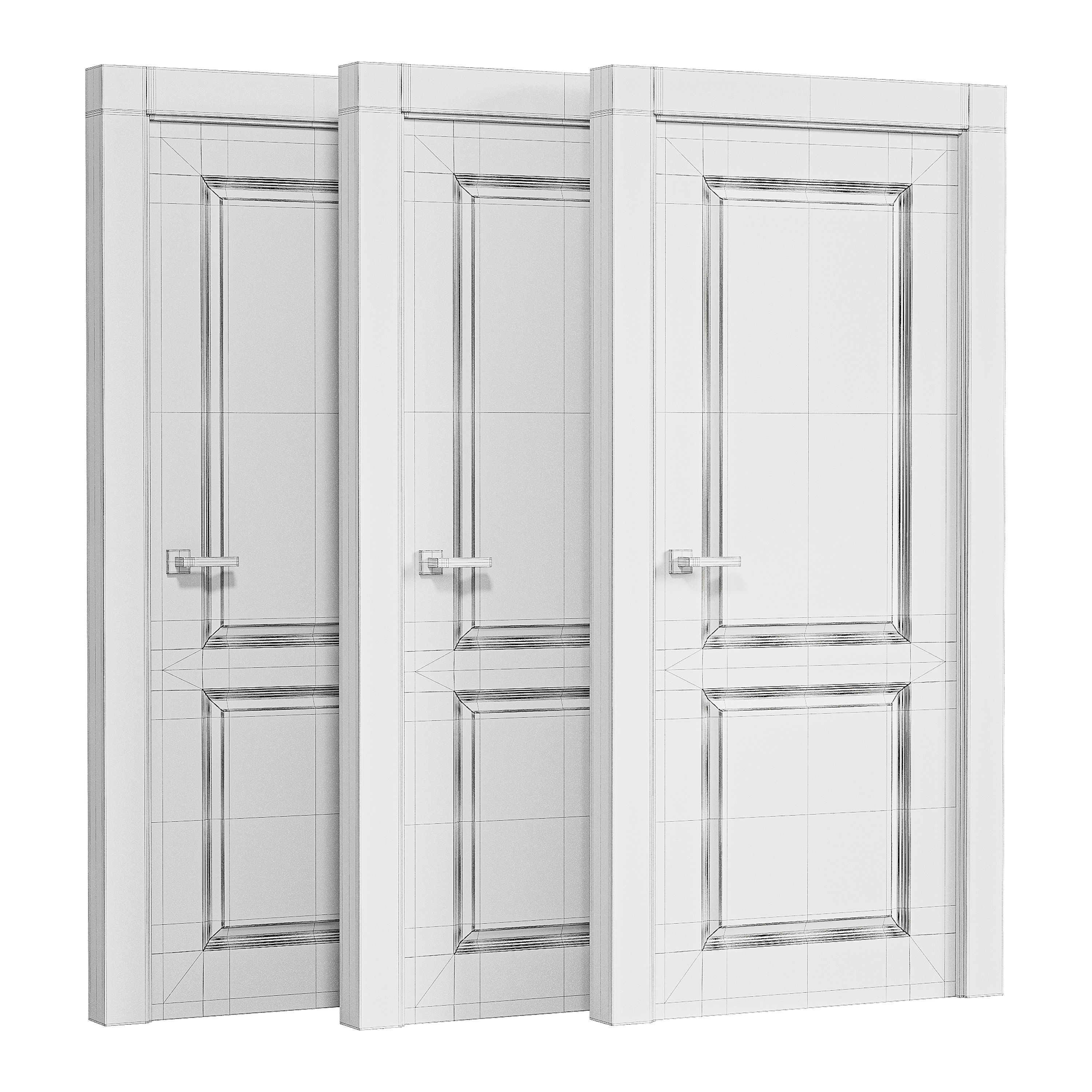 Modern interior door 17 3D model_13