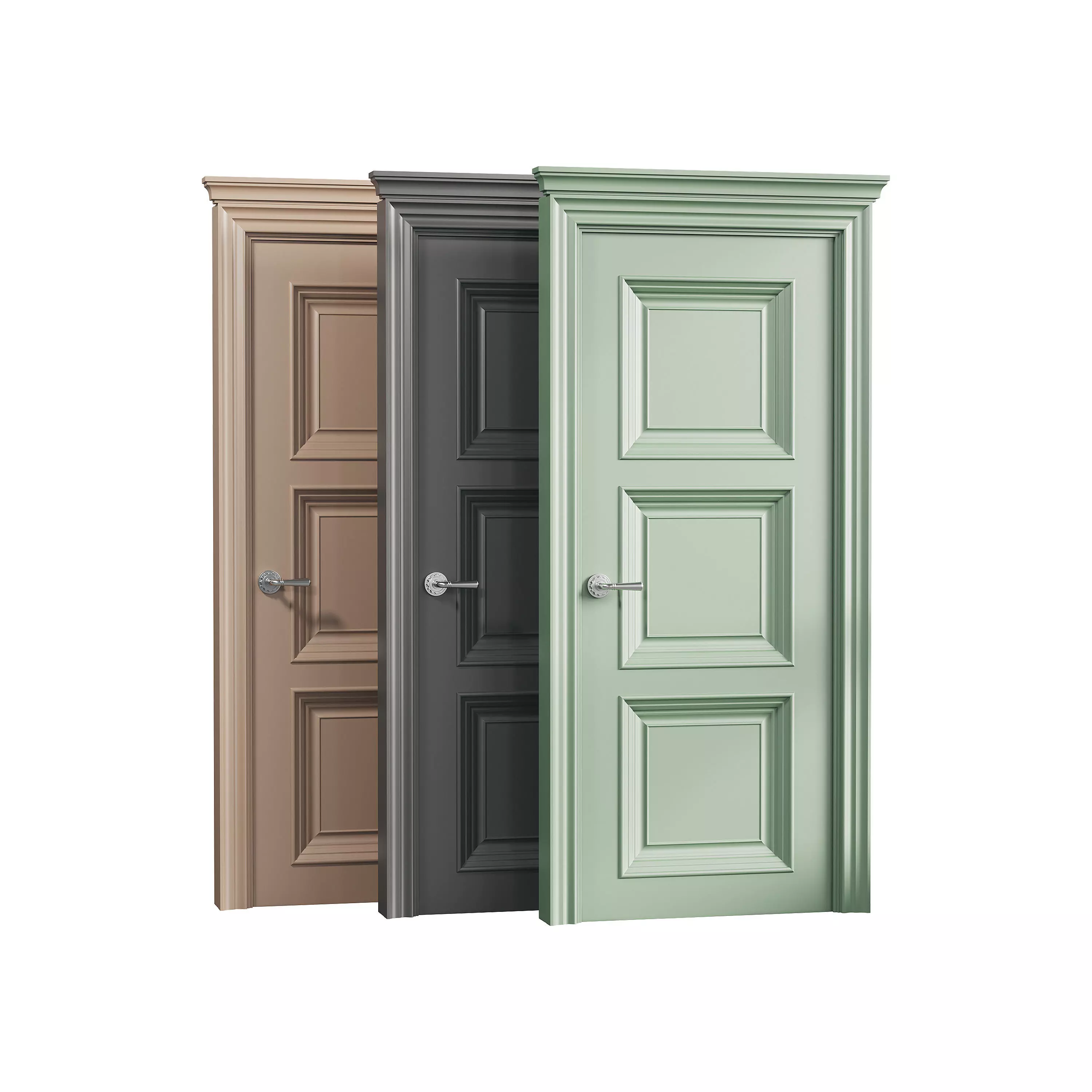 Modern interior door 18 3D model_0