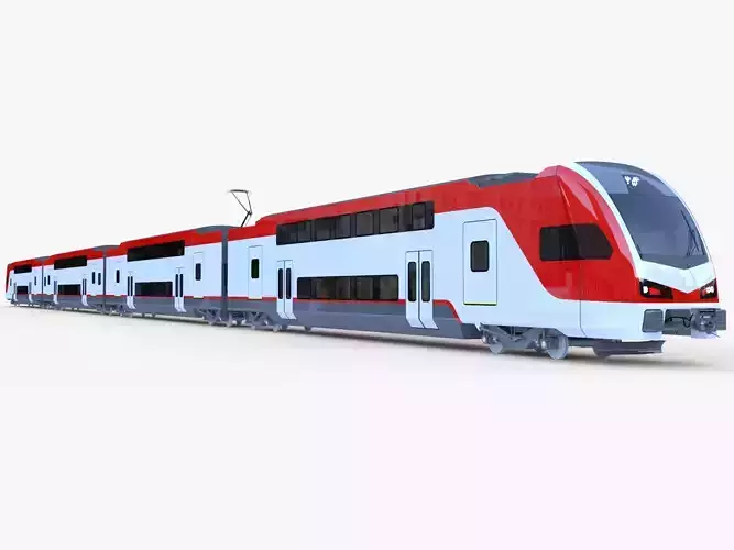Stadler Kiss train USA 3D model