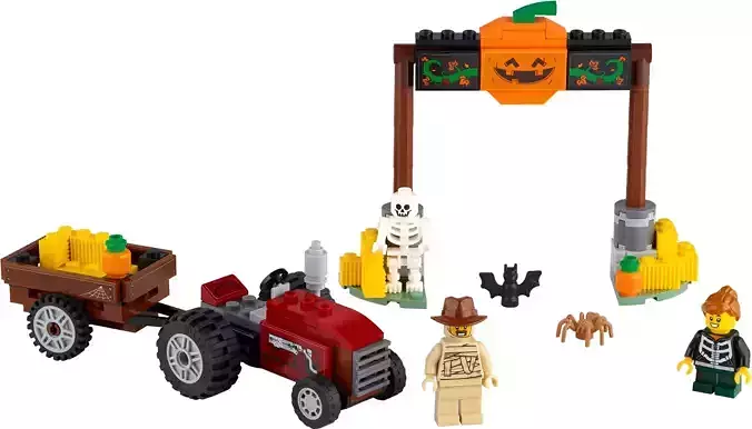 PixelBricks3D - Lego Scary Halloween Hayride  3D print model