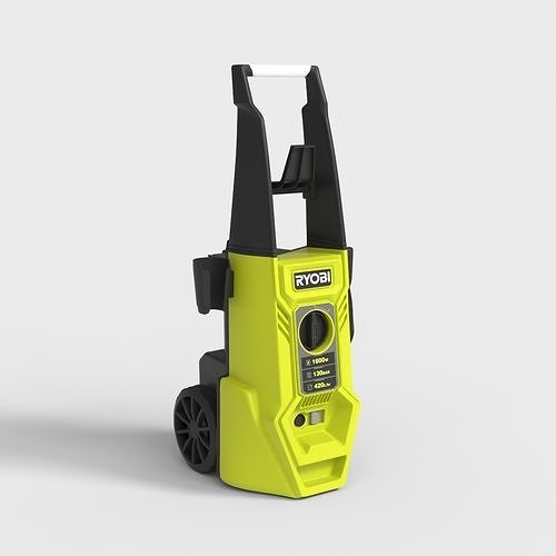 HIGH PRESSURE WASHER Low-poly 3D model