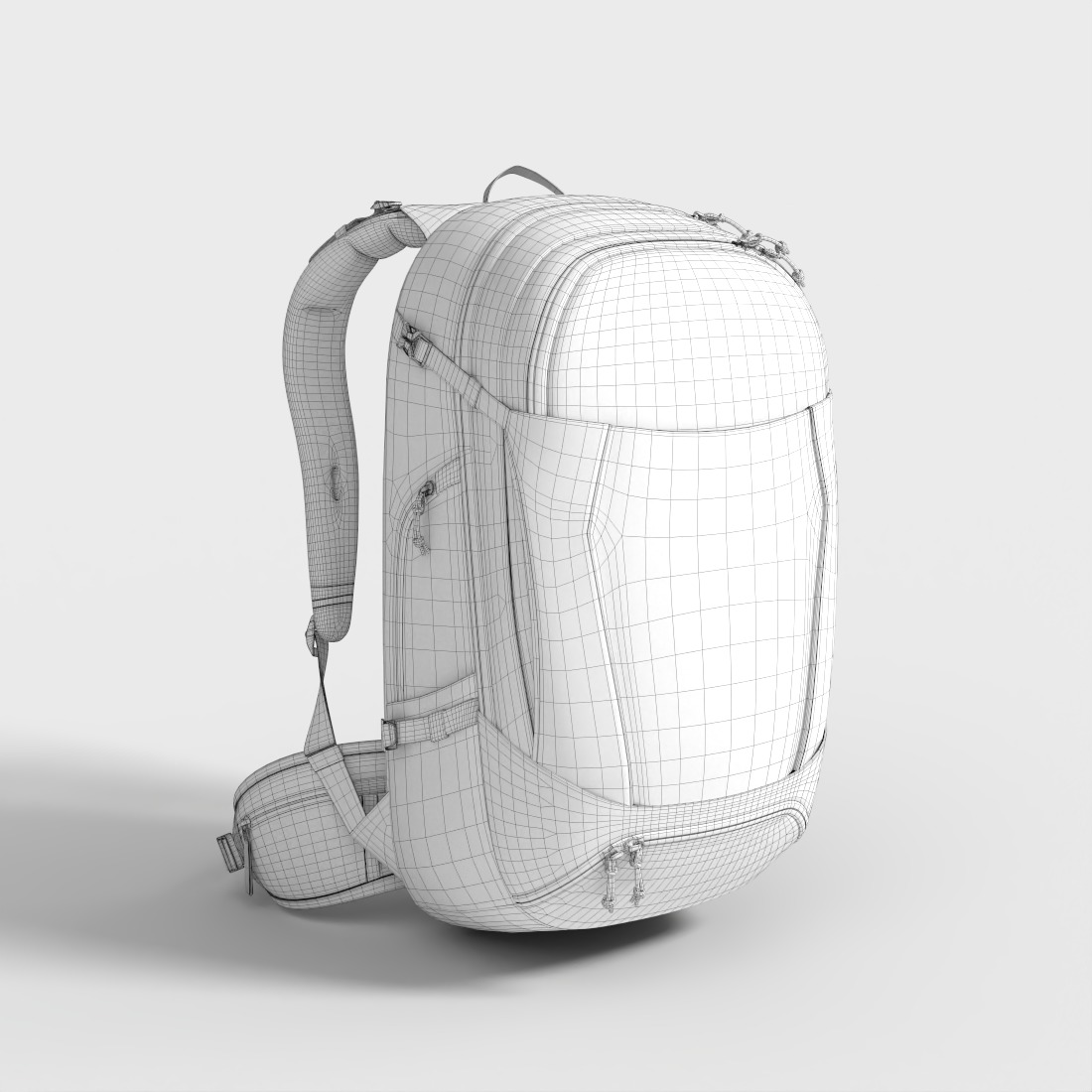 DEUTER SPORTS BACKPACK Low-poly 3D model_5