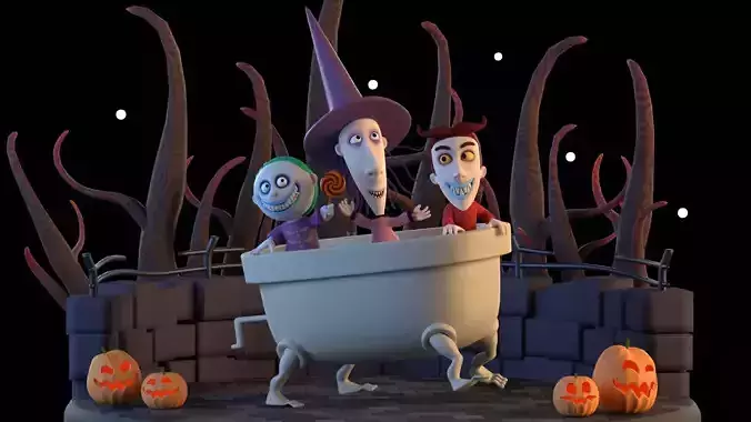 The nightmare before Christmas 3D model