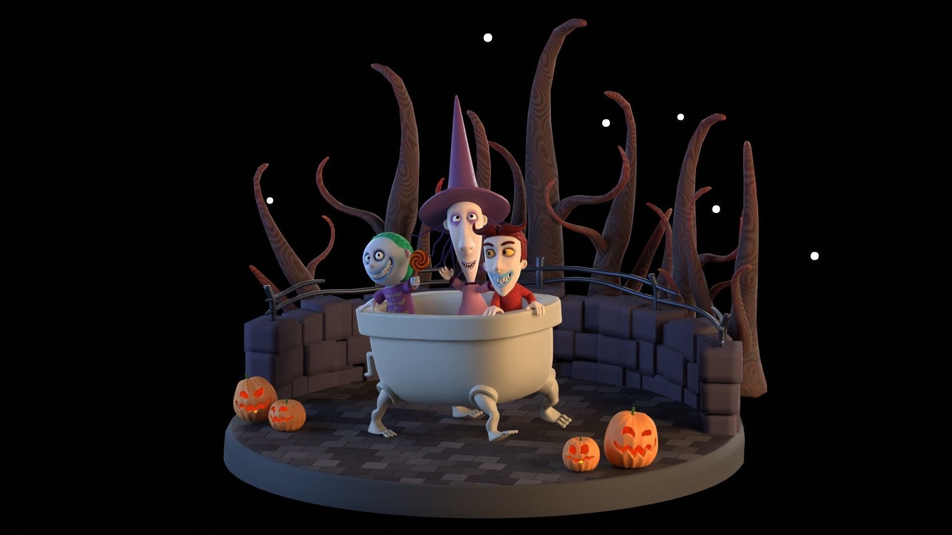 The nightmare before Christmas 3D model_1
