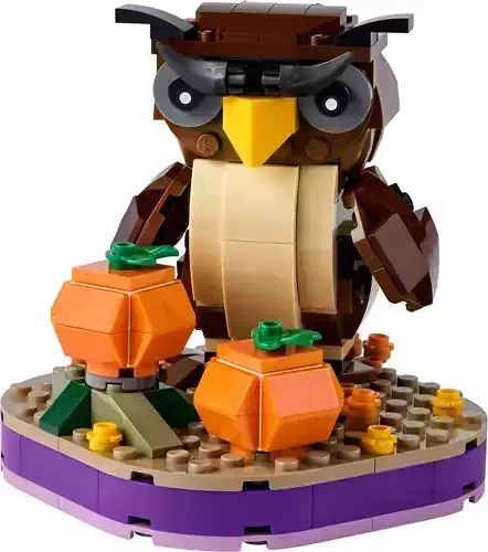 PixelBricks3D - Lego Scary Halloween Owl 