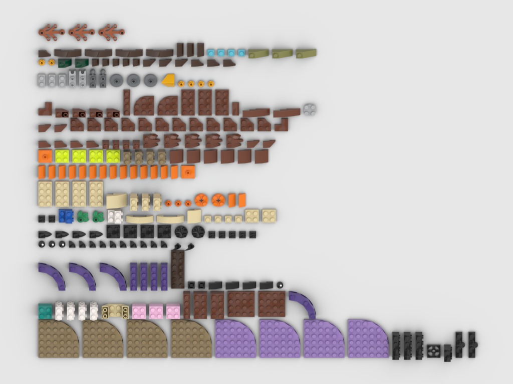 PixelBricks3D - Lego Scary Halloween Owl  3D print model_1