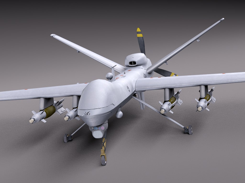 Reaper MQ-9 US Drone Predator 3D model_2
