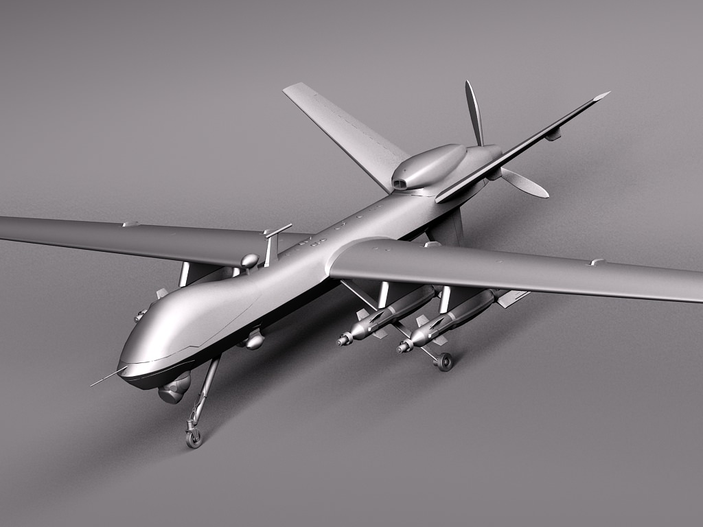 Reaper MQ-9 US Drone Predator 3D model_9