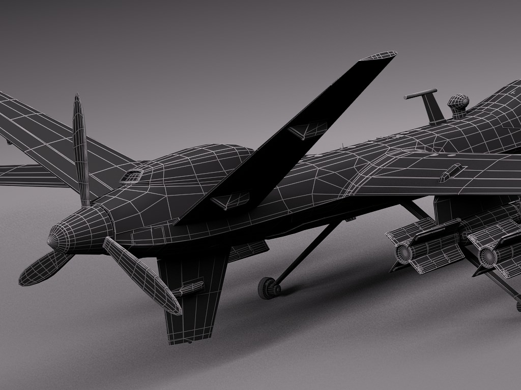Reaper MQ-9 US Drone Predator 3D model_15