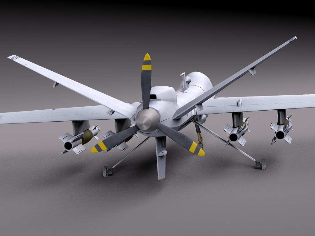 Reaper MQ-9 US Drone Predator 3D model_4