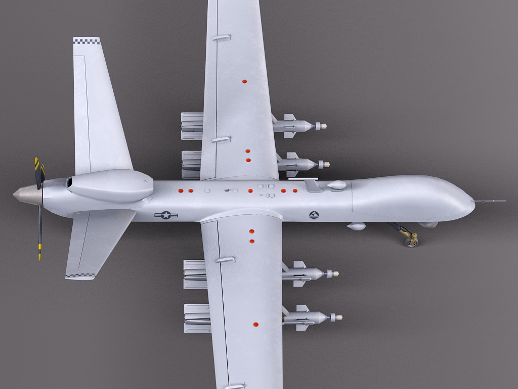 Reaper MQ-9 US Drone Predator 3D model_7