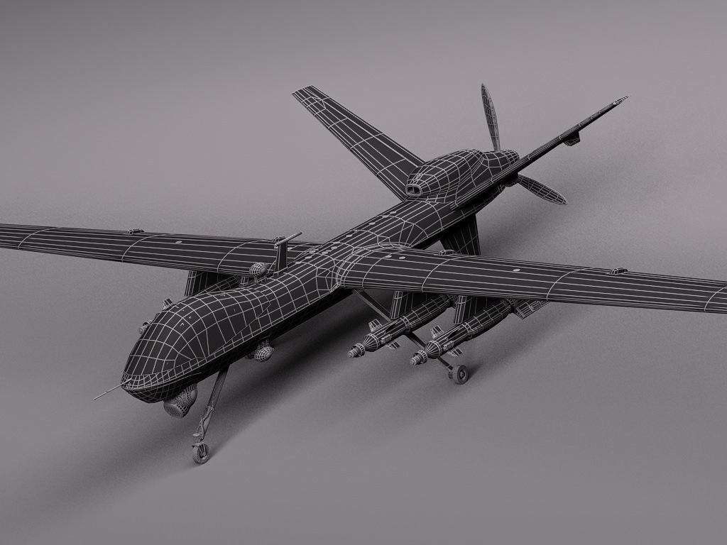 Reaper MQ-9 US Drone Predator 3D model_14