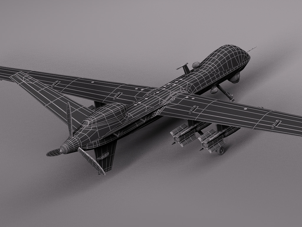 Reaper MQ-9 US Drone Predator 3D model_16