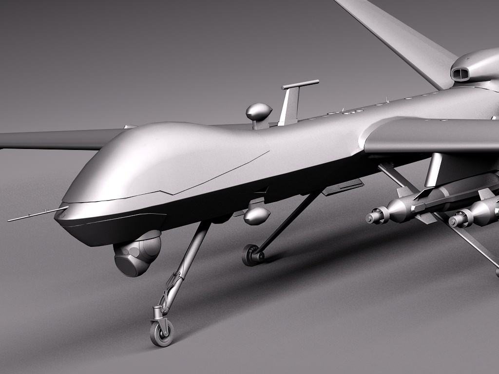 Reaper MQ-9 US Drone Predator 3D model_11