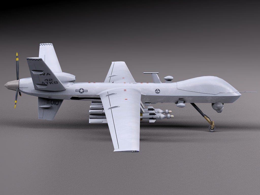 Reaper MQ-9 US Drone Predator 3D model_5