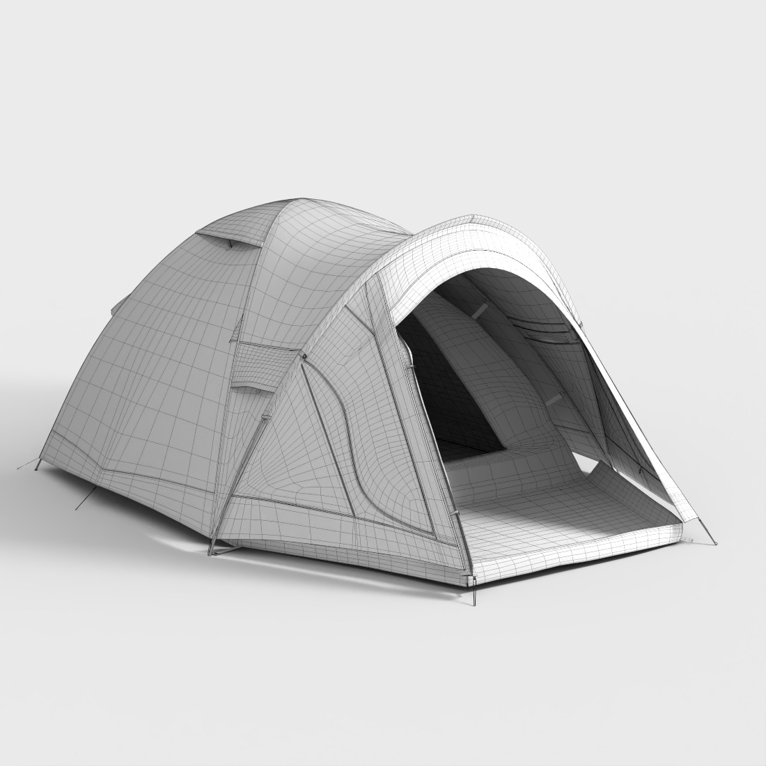 COLEMAN DARWIN CAMPING TENT Low-poly 3D model_5