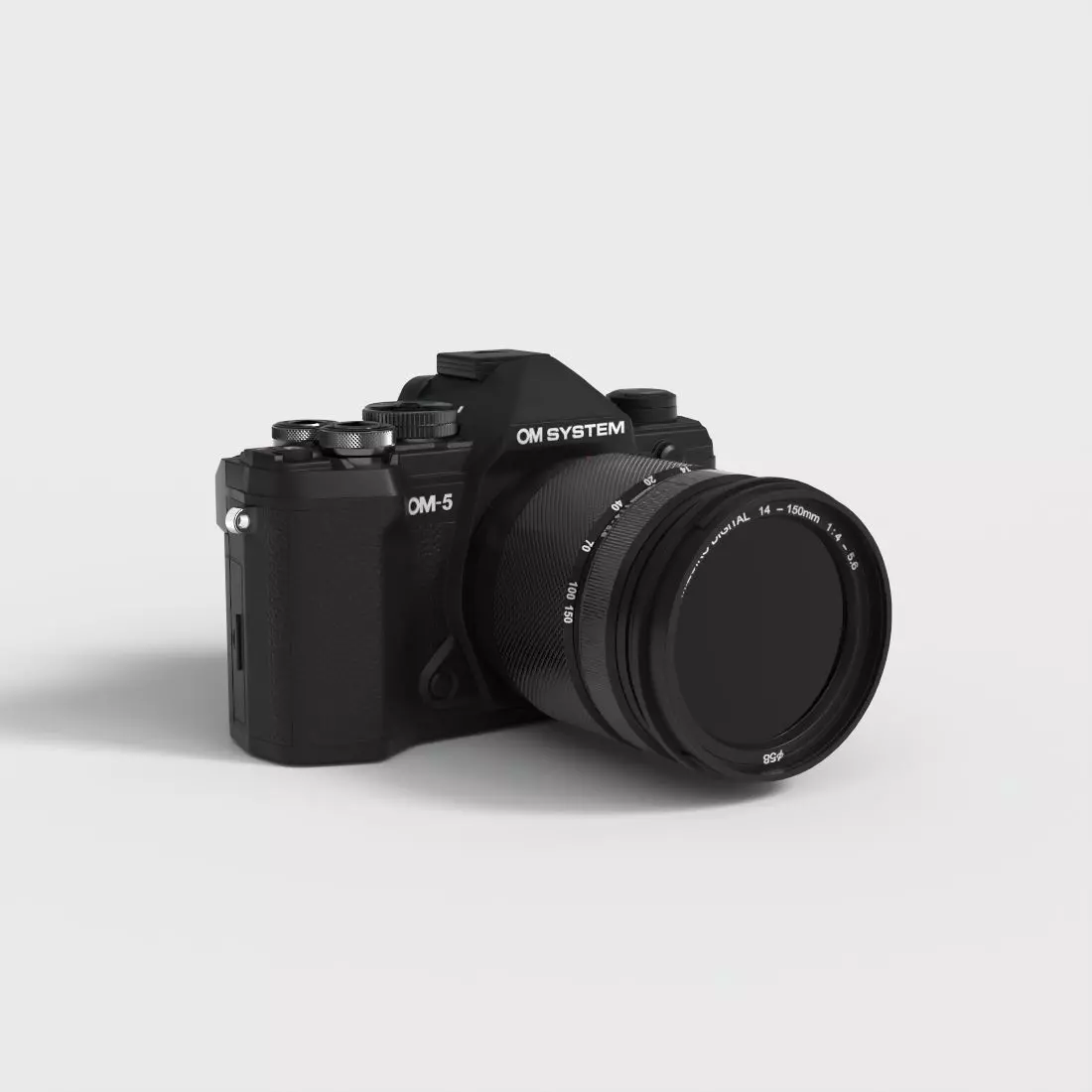 OM SYSTEM MIRRORLESS CAMERA Low-poly 3D model_0