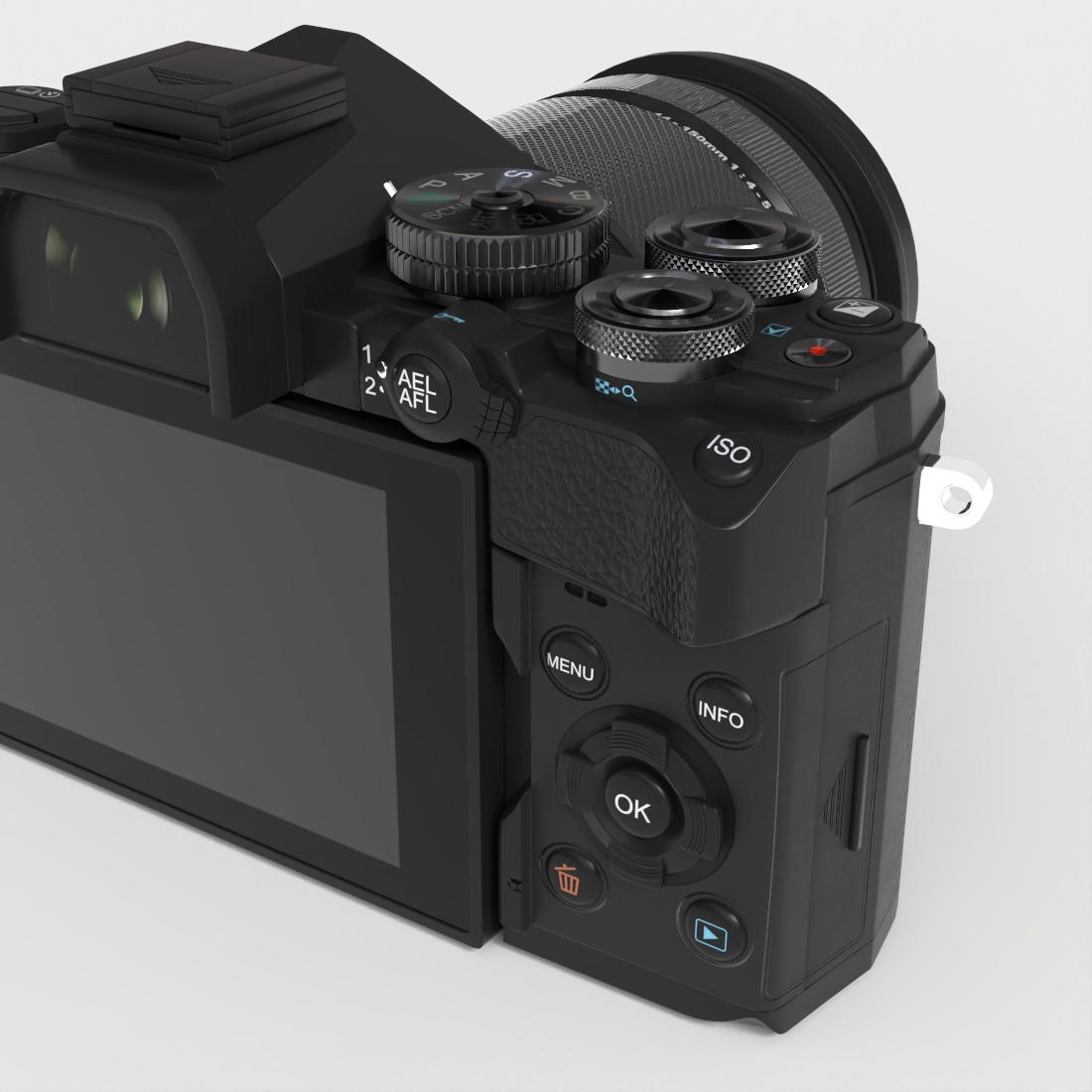 OM SYSTEM MIRRORLESS CAMERA Low-poly 3D model_5