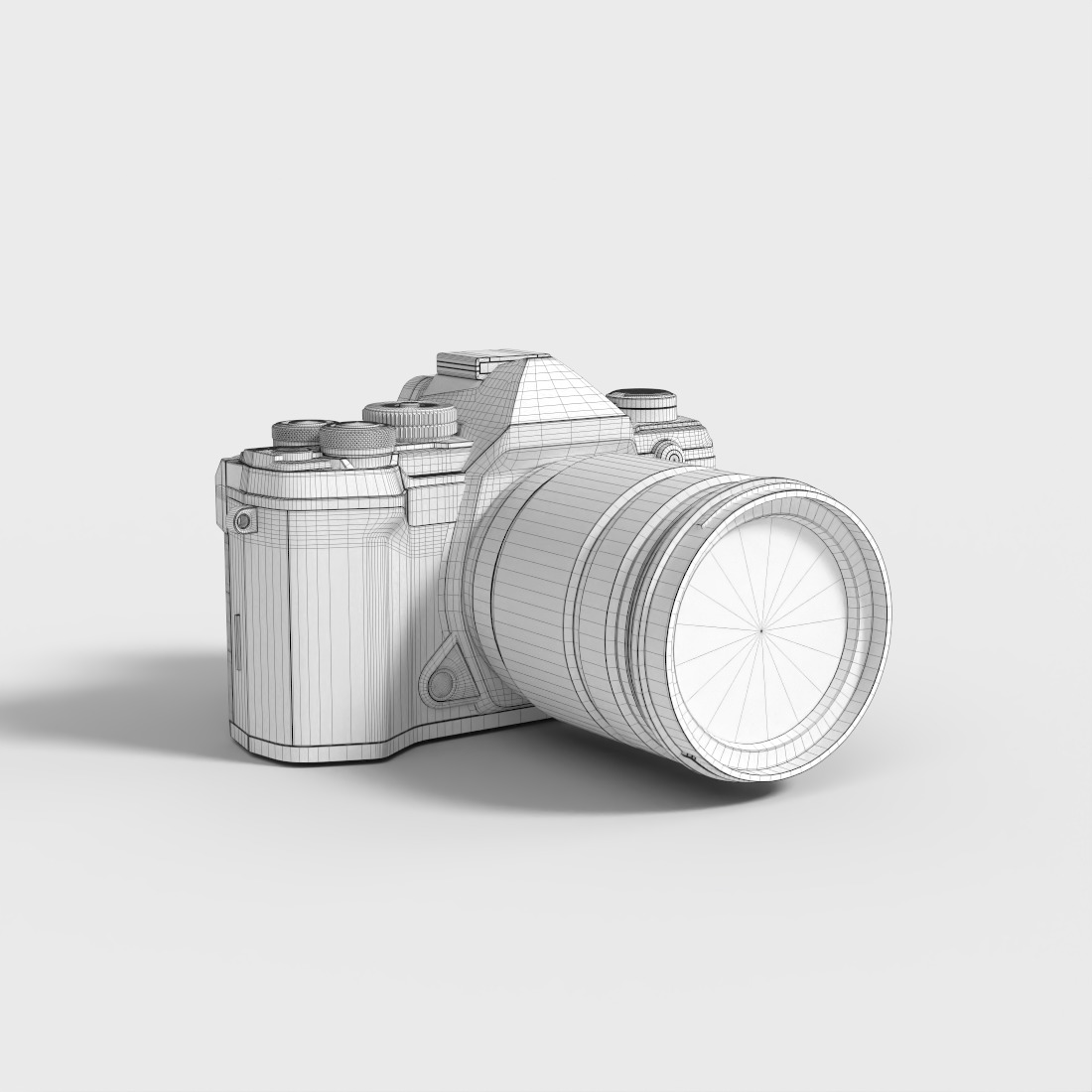 OM SYSTEM MIRRORLESS CAMERA Low-poly 3D model_6