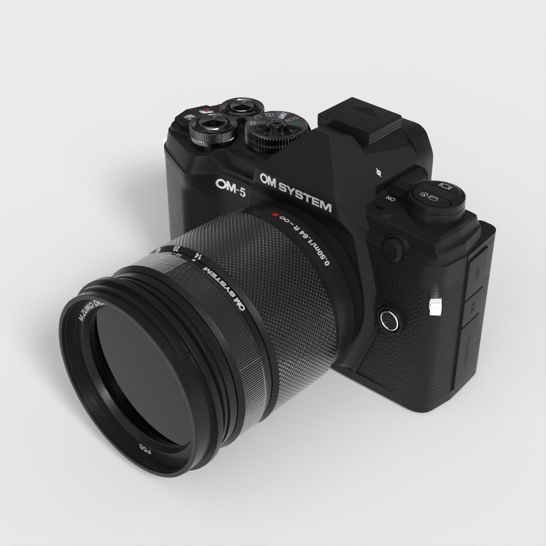 OM SYSTEM MIRRORLESS CAMERA Low-poly 3D model_4
