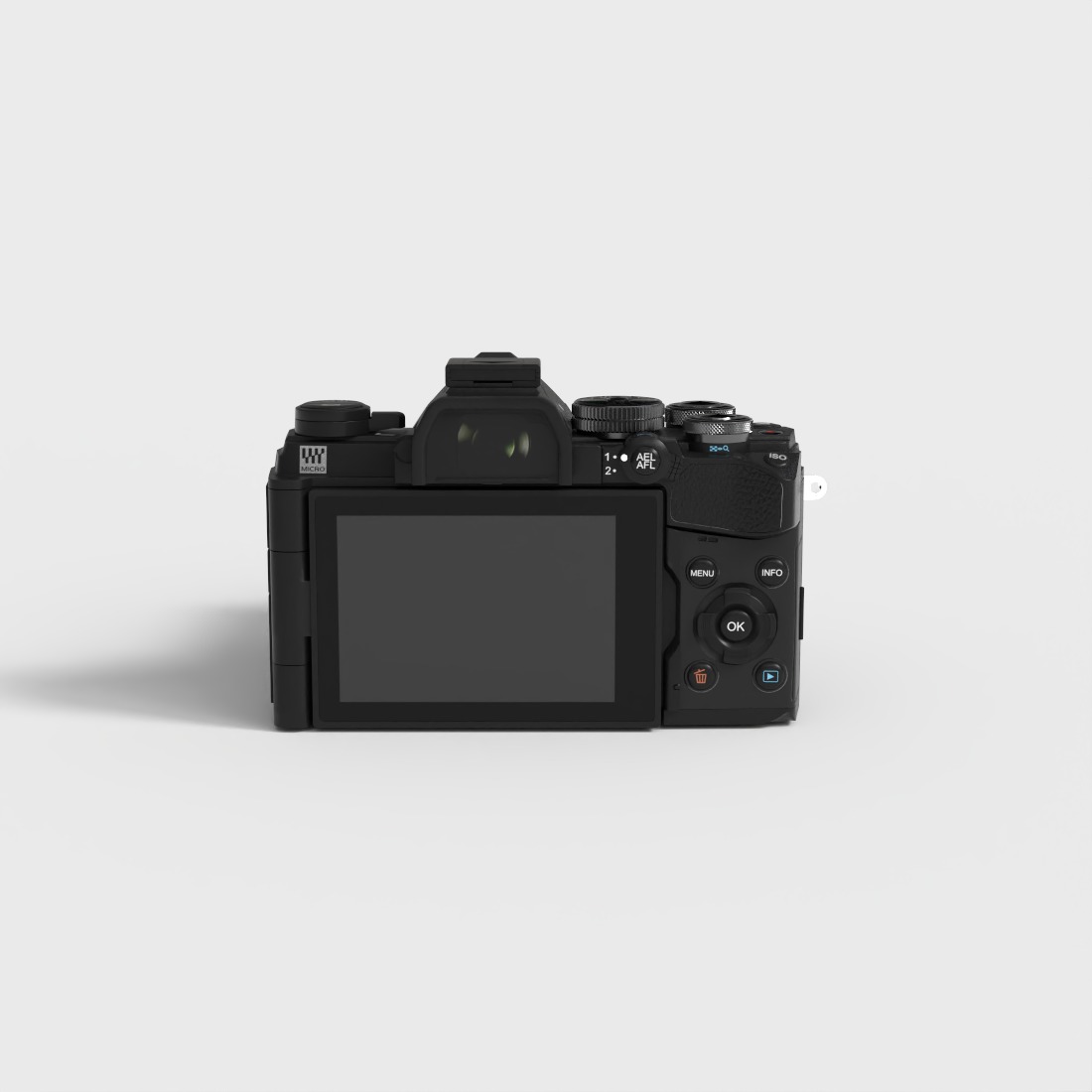 OM SYSTEM MIRRORLESS CAMERA Low-poly 3D model_3