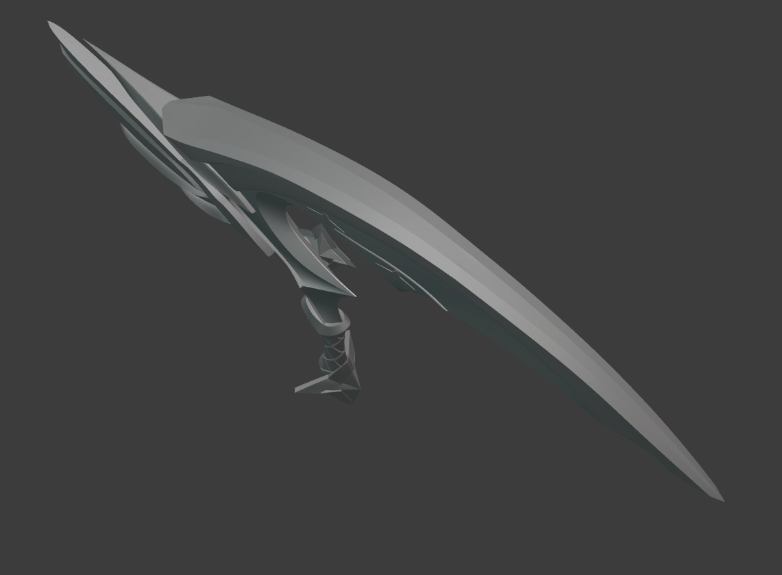 Akali Star Guardian Schythe - League of Legends 3D print model_3