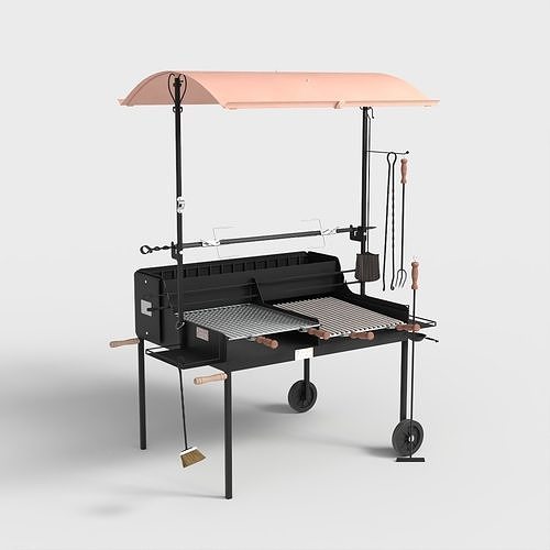 TUSCANY DUAL FUEL GRILL BARBECUE Low-poly 3D model