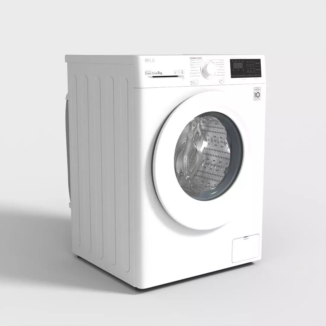 LG WASHING MACHINE  Low-poly 3D model_0