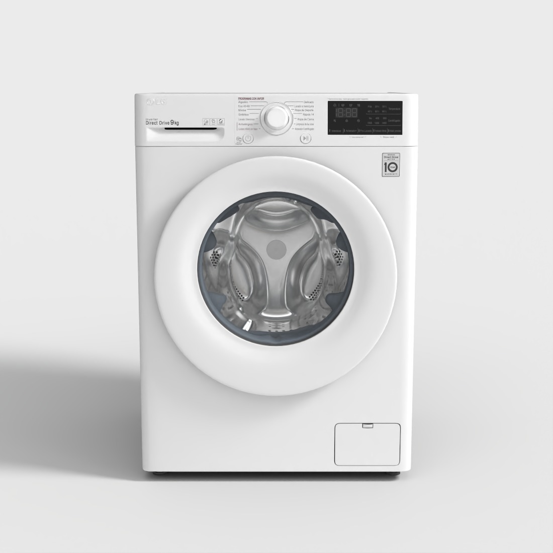 LG WASHING MACHINE  Low-poly 3D model_1