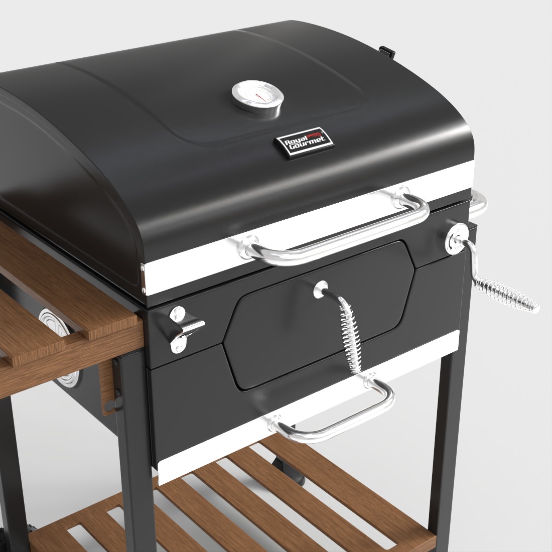 CHARCOAL GRILL BBQ Low-poly 3D model_4