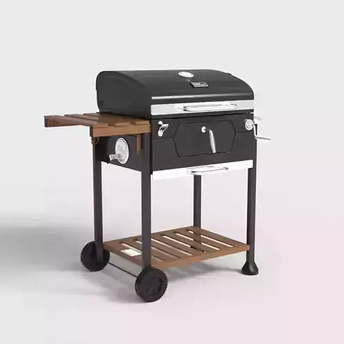 CHARCOAL GRILL BBQ Low-poly 3D model