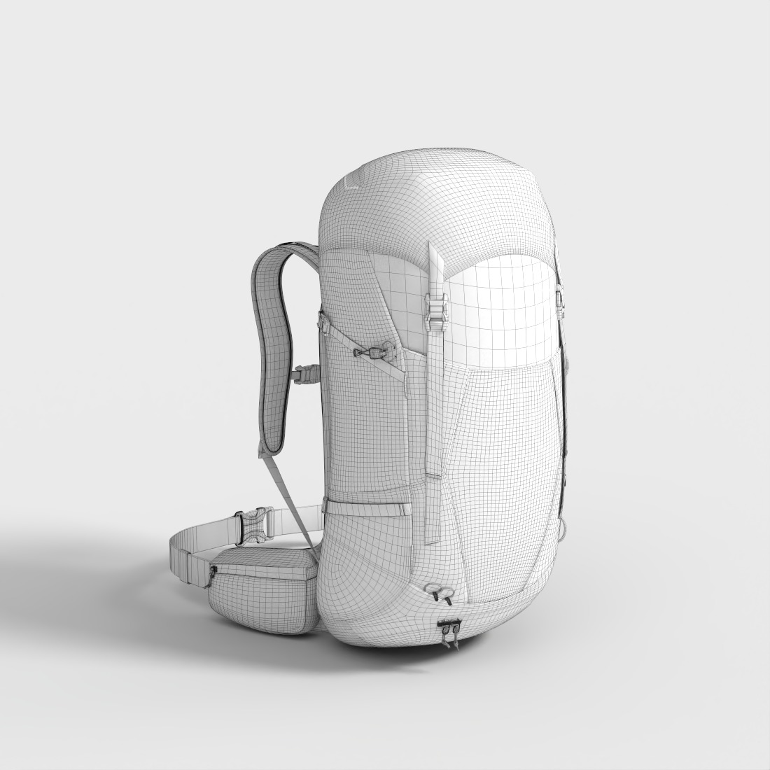 DEUTER FUTURA BACKPACK Low-poly 3D model_7