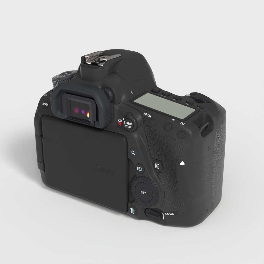CANNON EOS 6D MARK II Low-poly 3D model_6