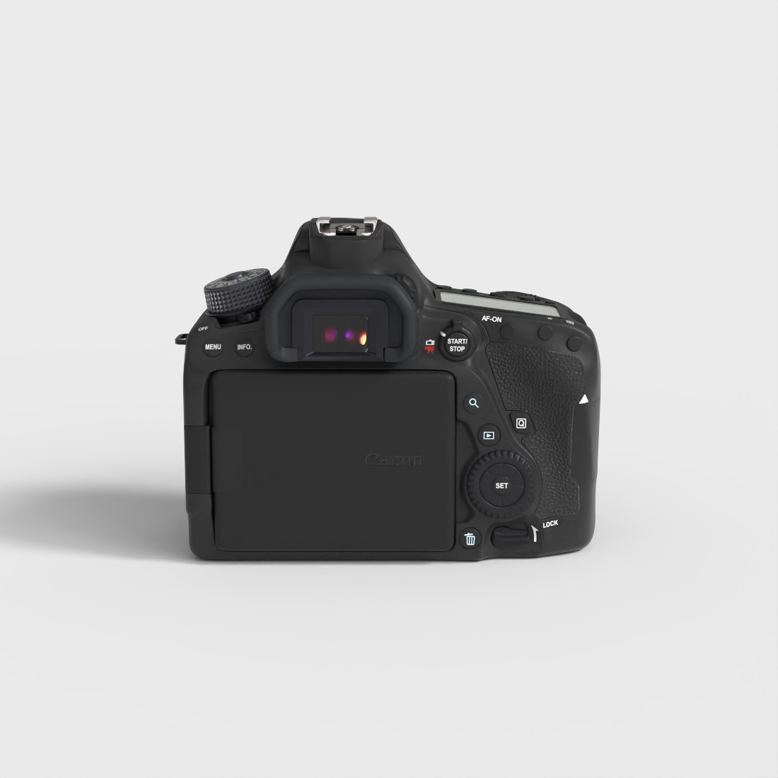 CANNON EOS 6D MARK II Low-poly 3D model_3