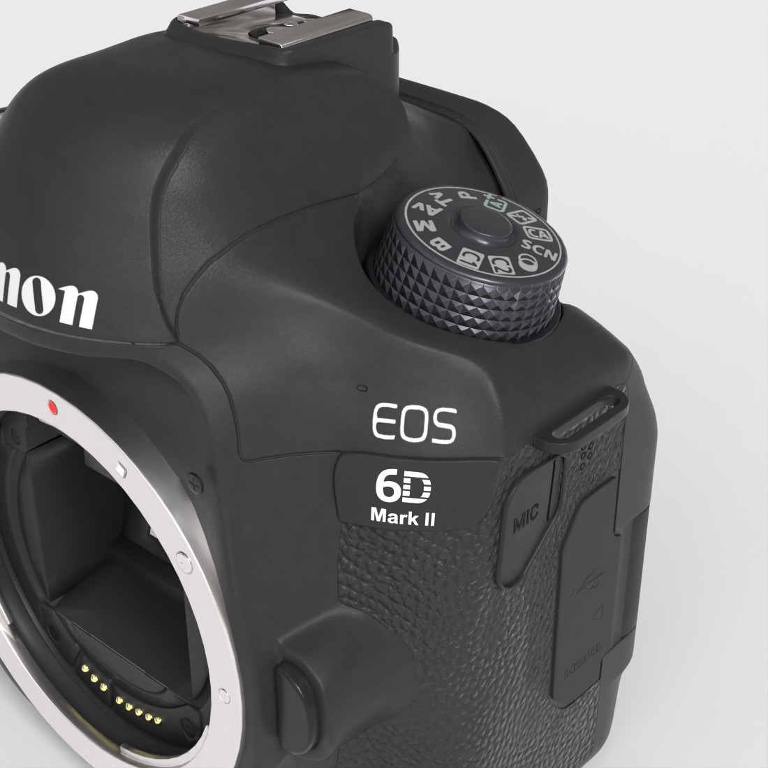 CANNON EOS 6D MARK II Low-poly 3D model_4