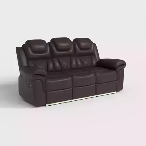 ITALIAN LEATHER U-SHAPED SOFA