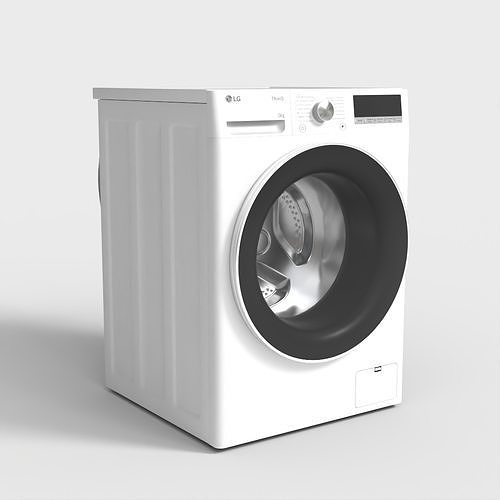 LG WASHING MACHINE  Low-poly 3D model