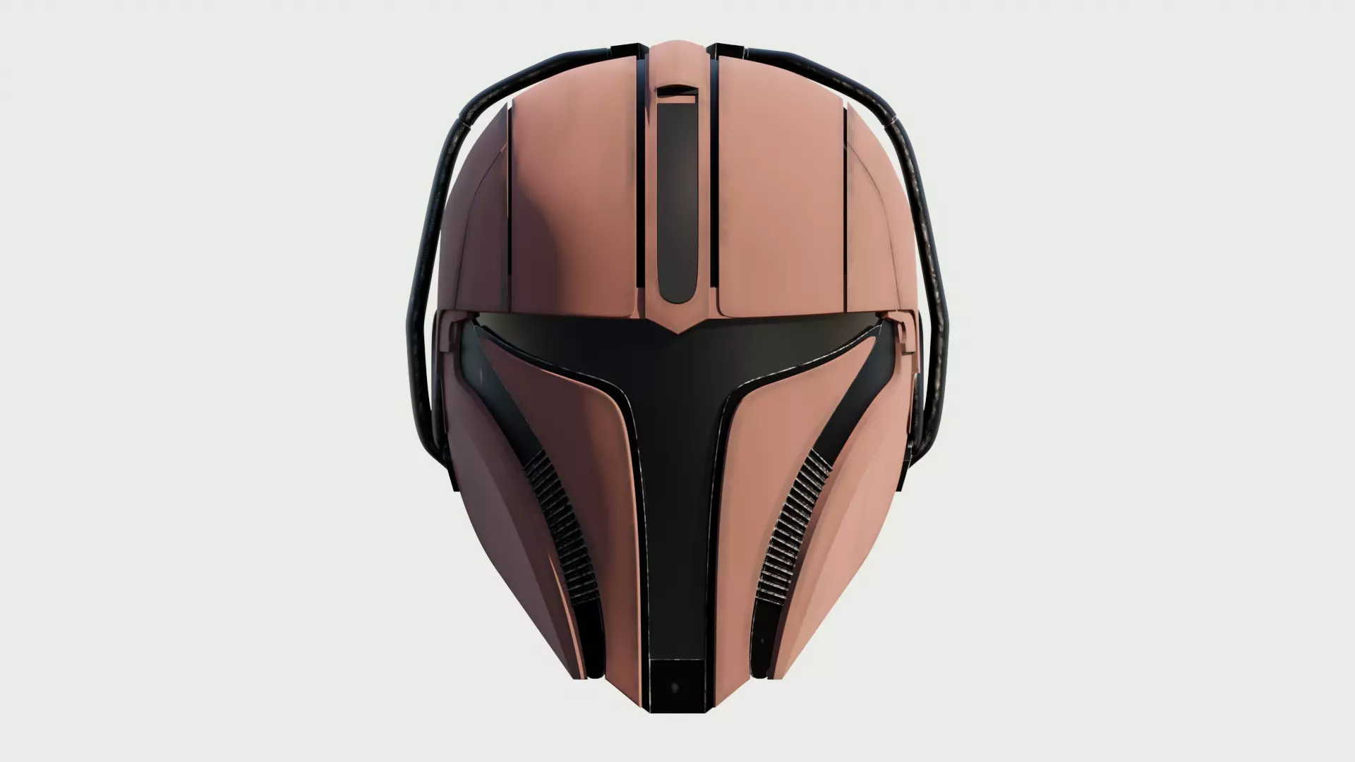 Coruscanti Hunter Mandalorian Helmet 3D print model_0