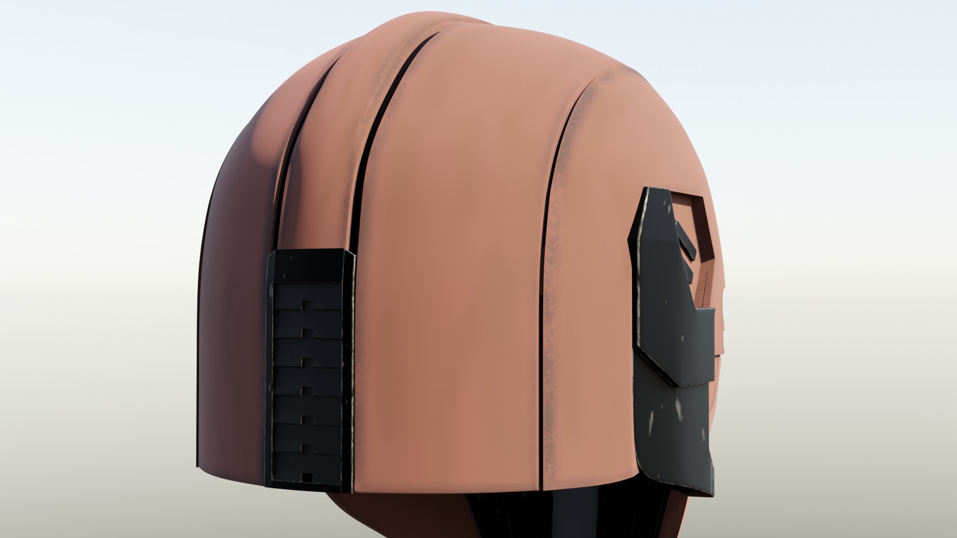 Coruscanti Hunter Mandalorian Helmet 3D print model_3